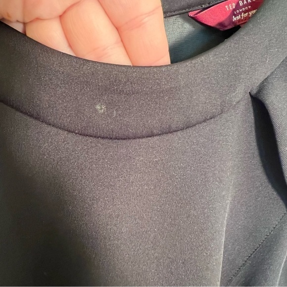 Ted Baker Kipp Dress Fit & Flare Black Scuba - Picture 9 of 12